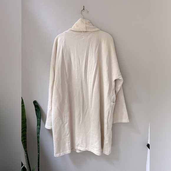 🤍MATE THE LABEL ORGANIC FLEECE CARDIGAN BONE M/L XL/XXL - Picture 7 of 8